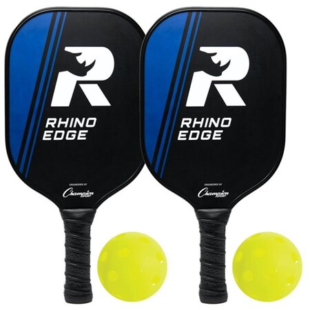 Champion Sports Rhino Pickleball Edge 100 2 Player Set - Black & Blue CH55937